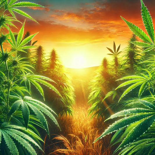 „Hanfplantage“, „CBD-Produkte“, „nachhaltige Landwirtschaft“ und „hochwertige CBD-Produktion“ 